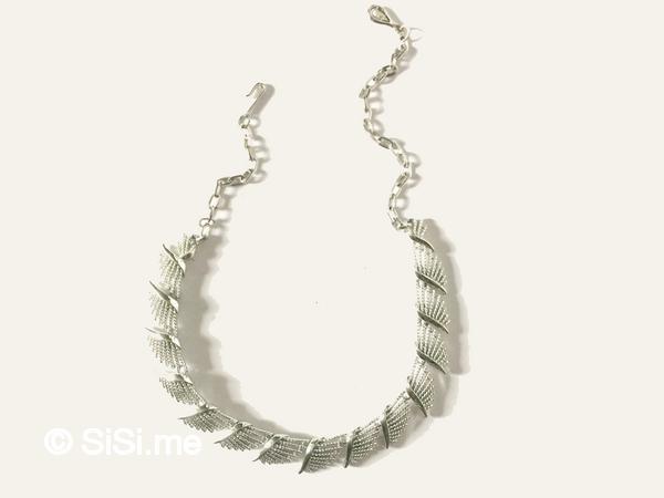 coro silver necklace